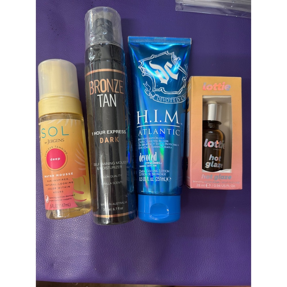 Self Tanner Bundle SOL Jergens Bronze Tan Devoted Creations HIM Lottie London